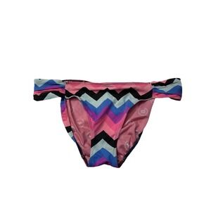 VICTORIAS SECRET BIKINI BOTTOMS SZ MEDIUM MULTI Color